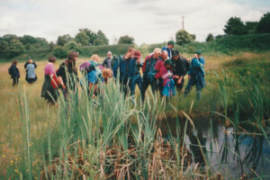 1996: Pond work at Rixton Clay Pits.