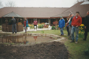 1997: Bolton Hospice, garden and pond.