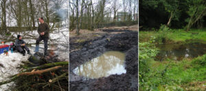 2010: Walmsley Chapel, pond work begins.